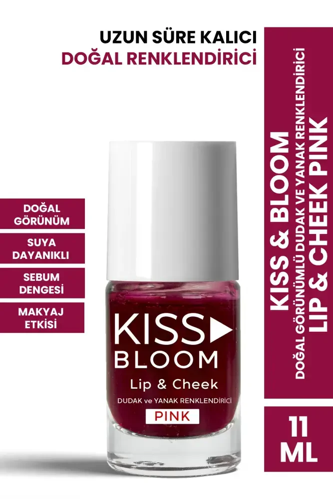 PROCSIN Kiss & Bloom Doğal Görünümlü Dudak ve Yanak Renklendirici Lip & Cheek Pink 11 ml