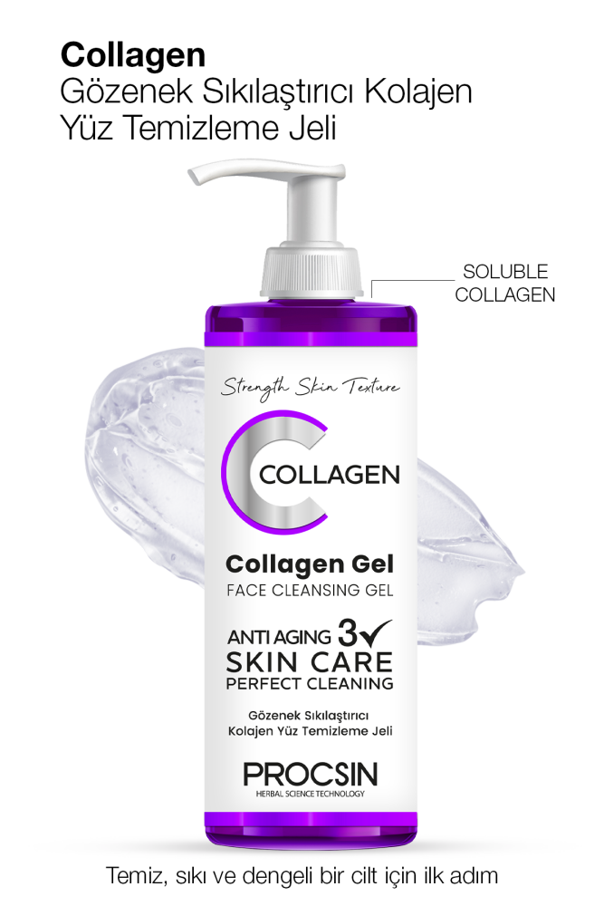 PROCSIN Gözenek Sıkılaştırıcı Kolajen Yüz Temizleme Jeli 150 ML