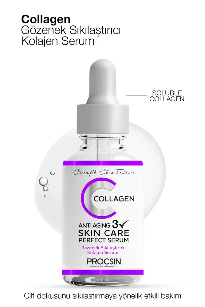 PROCSIN Yaşlanma ve Kırışıklık Karşıtı Kolajen Serum 20 ML