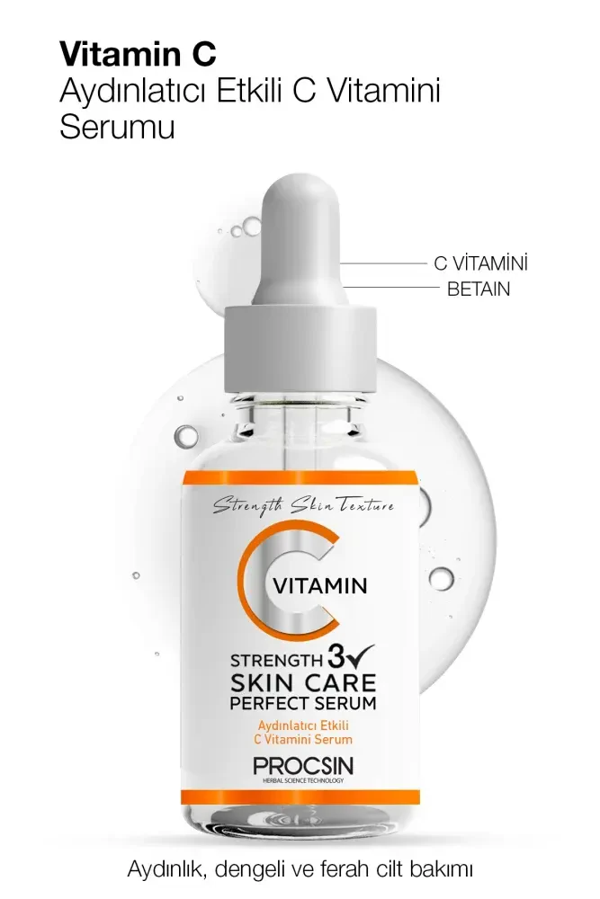 PROCSIN C Vitamini Aydınlatıcı ve Ton Eşitleyici Bakım Serumu 20ML